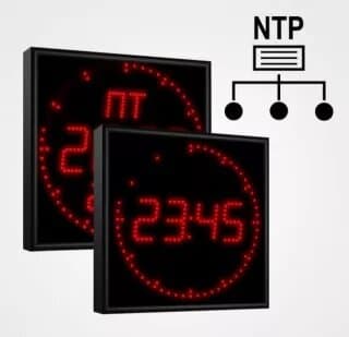 Часы NTP круговые