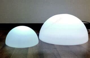Белый светильник полусфера 50 см, белый свет, от сети 220V