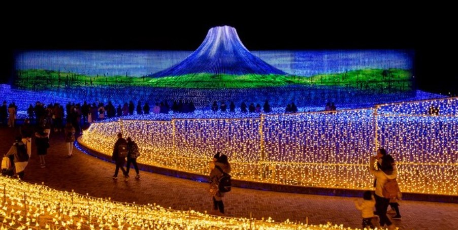 Самое масштабное световое шоу в мире показали в Токио